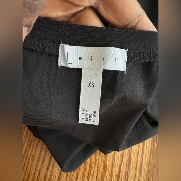 Nordstrom Leith Mini Dress Black 3/4 Sleeve Size XS NWOT - Picture 8 of 8